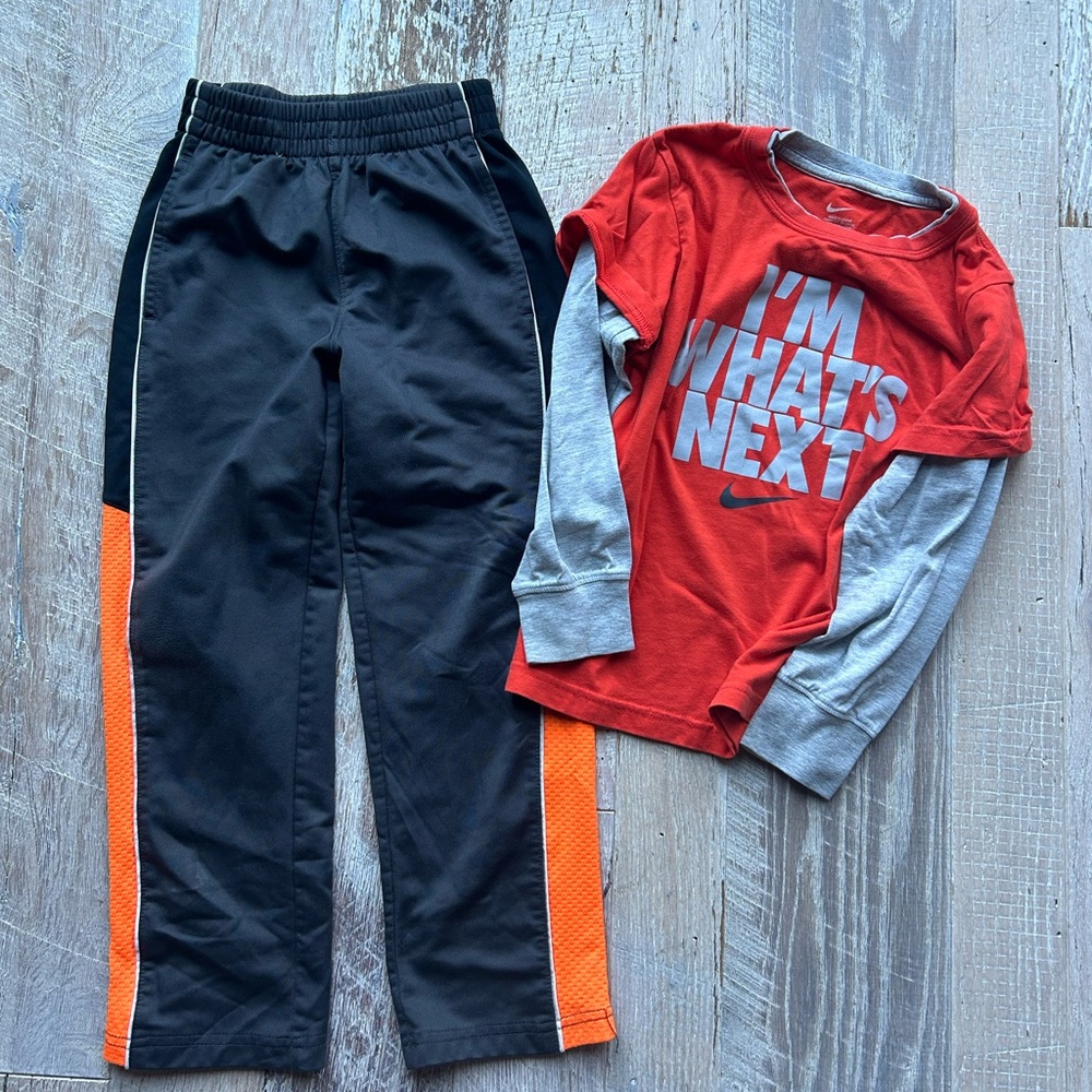 Matching set Nike long sleeve Tee & track pants